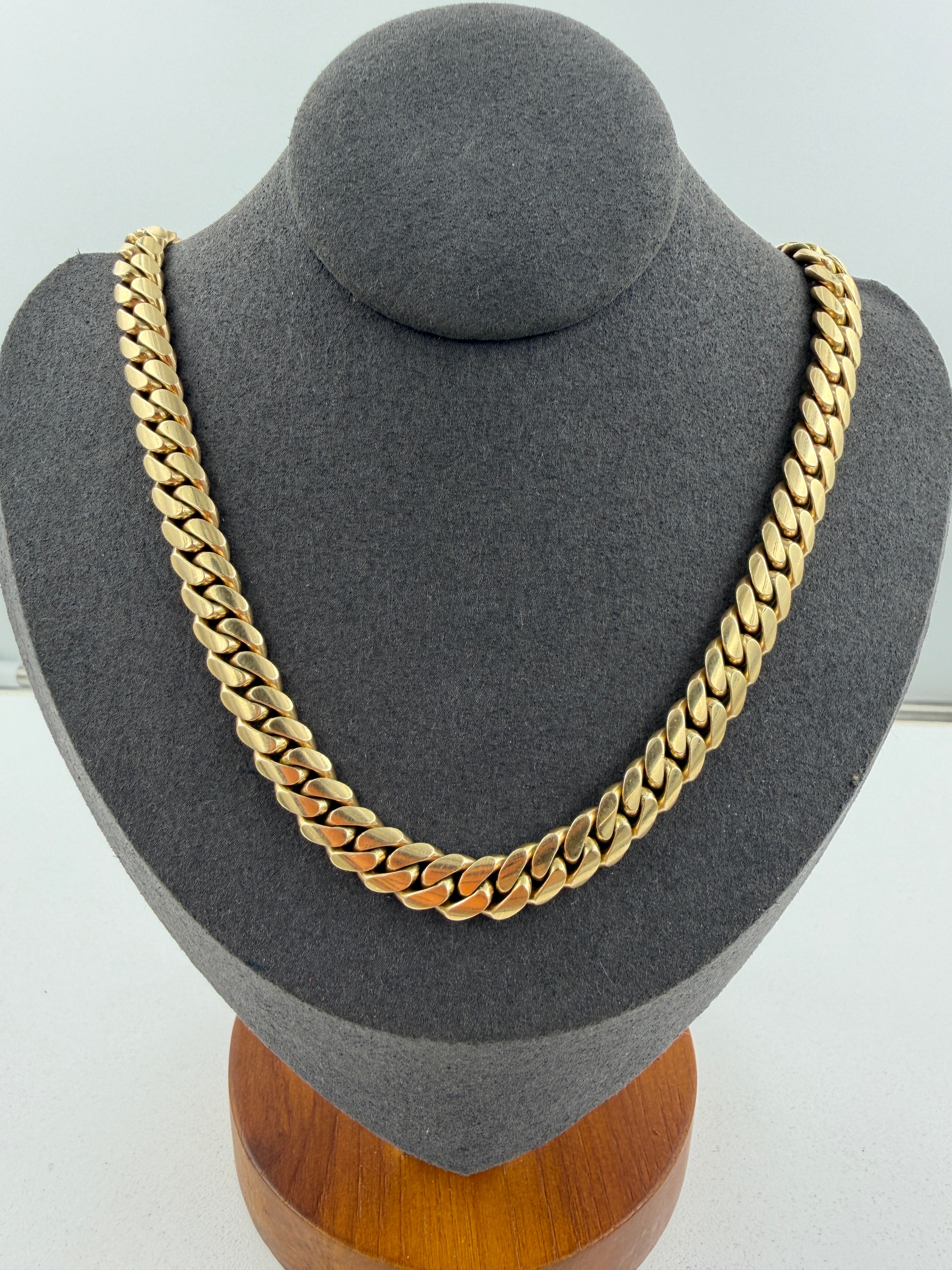 10K Yellow Gold Miami Cuban Link Chain – 24” / 7mm (100g)