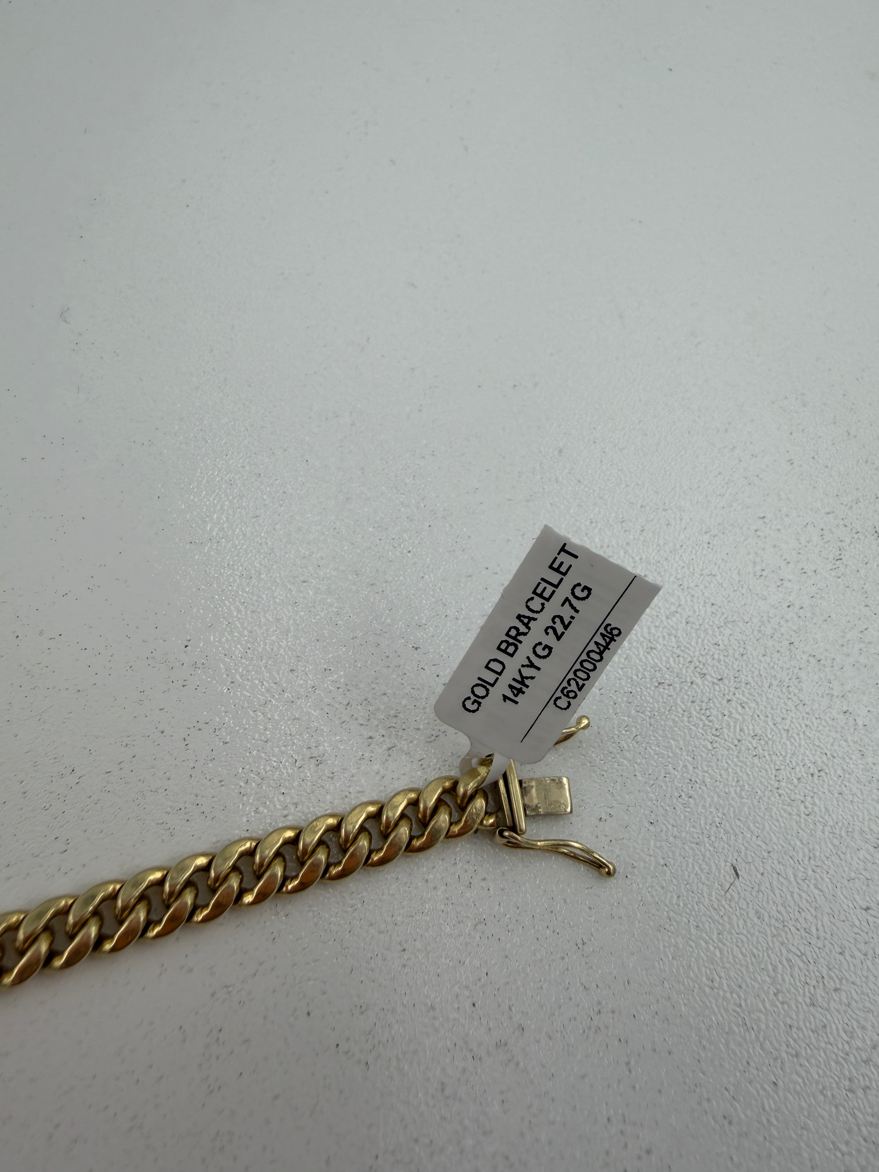 14K Yellow Gold Bracelet – 9” (22.7g)