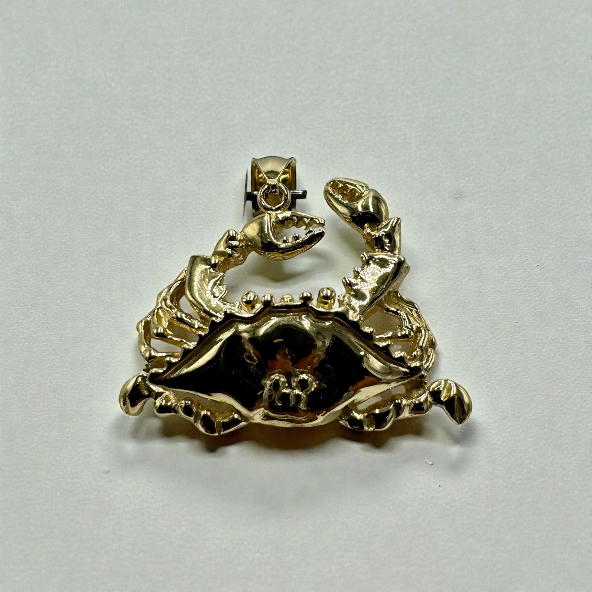 14K Yellow Gold Crab Pendant – 7.3 Grams | Nautical Zodiac Cancer Pendant