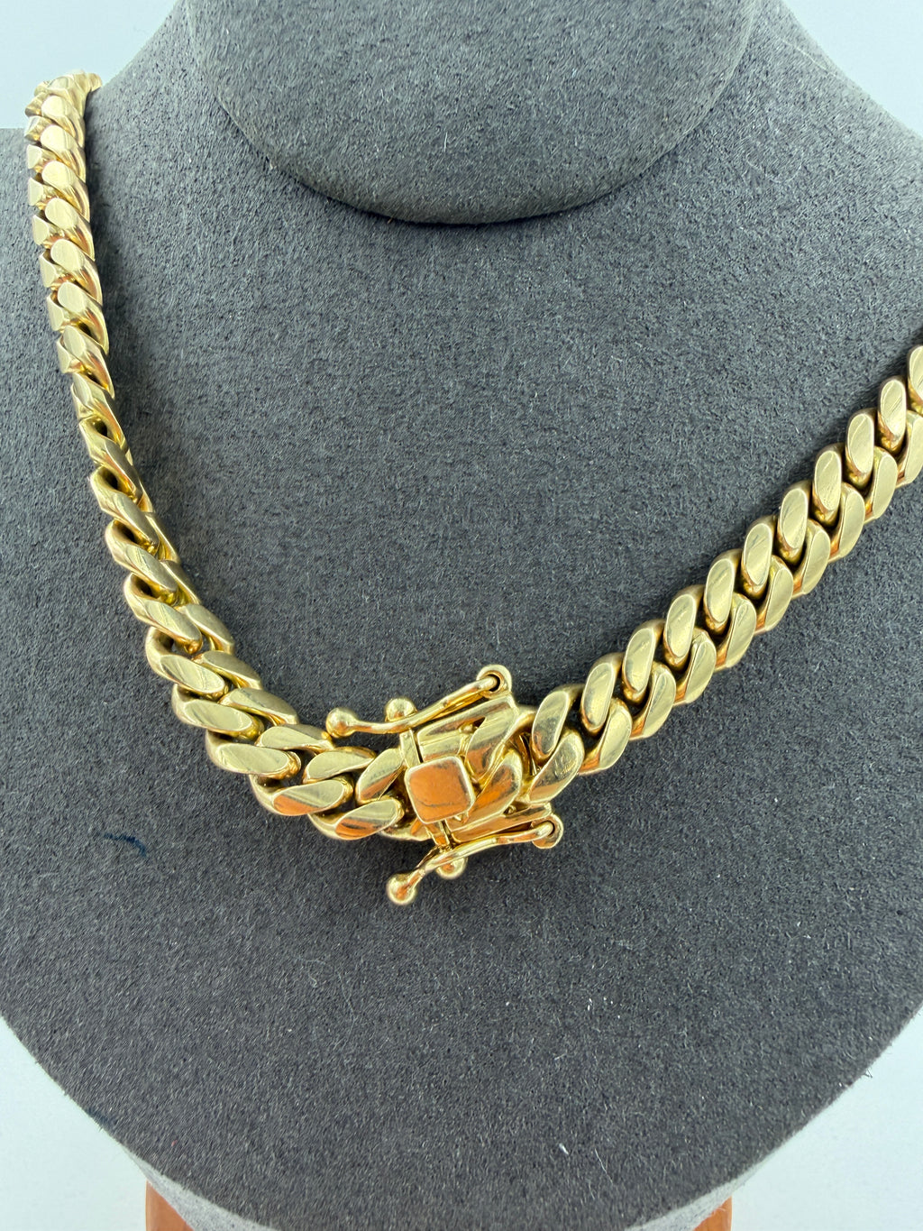 10K Yellow Gold Miami Cuban Link Chain – 24” / 7mm (100g)