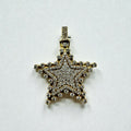 14K Yellow Gold Diamond Star Pendant – 16.7 Grams (USED)