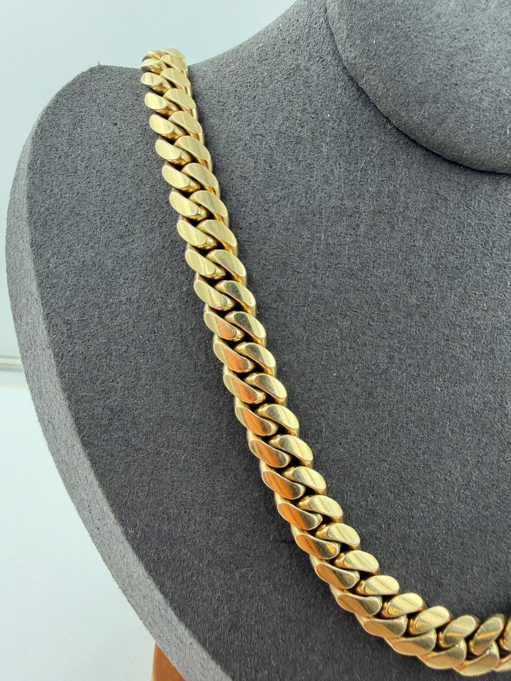 10K Yellow Gold Miami Cuban Link Chain – 24” / 7mm (100g)