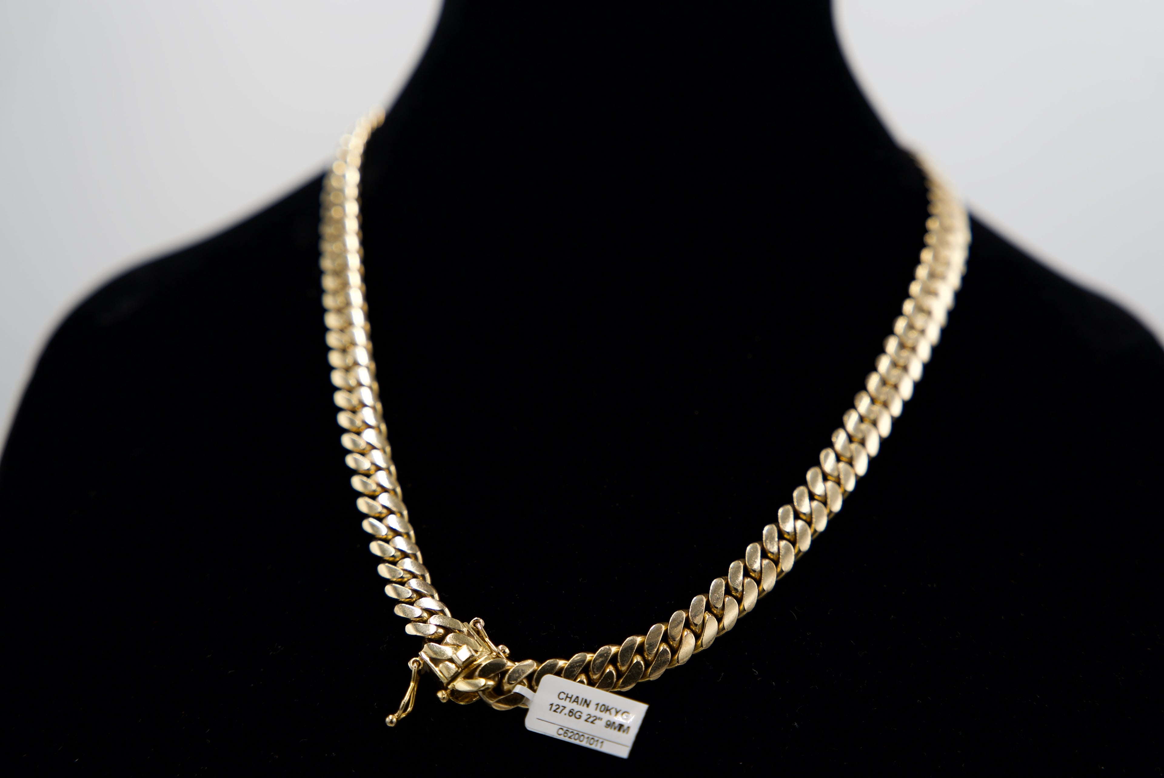 10K Gold Miami Cuban Chain 127.6 Grams 22 Inches 9mm