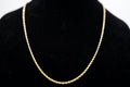 14K Gold Rope Chain 9.3 Grams 24 Inches 3mm