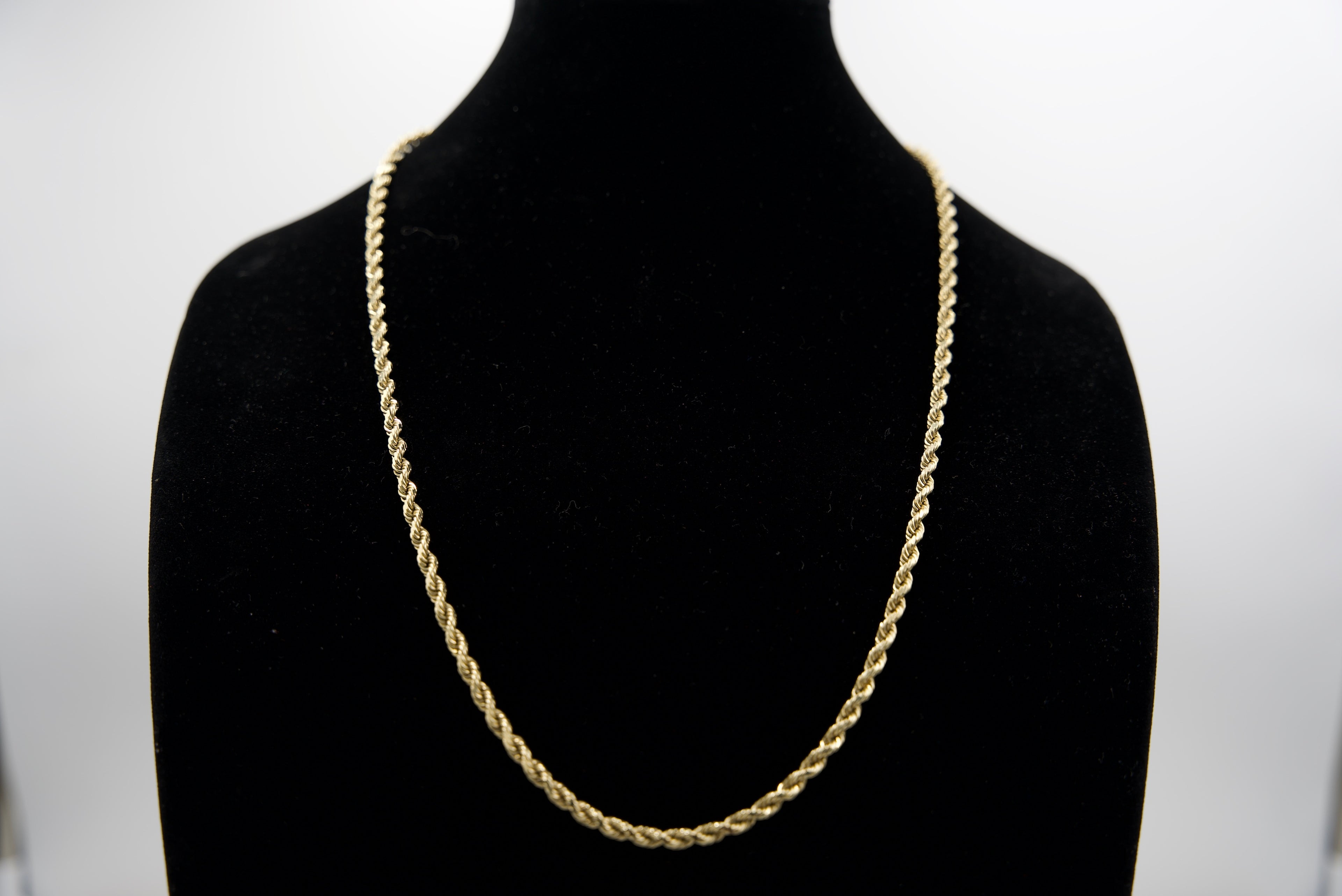 10K Gold Rope Chain 45.2 Grams 28 Inches 4mm