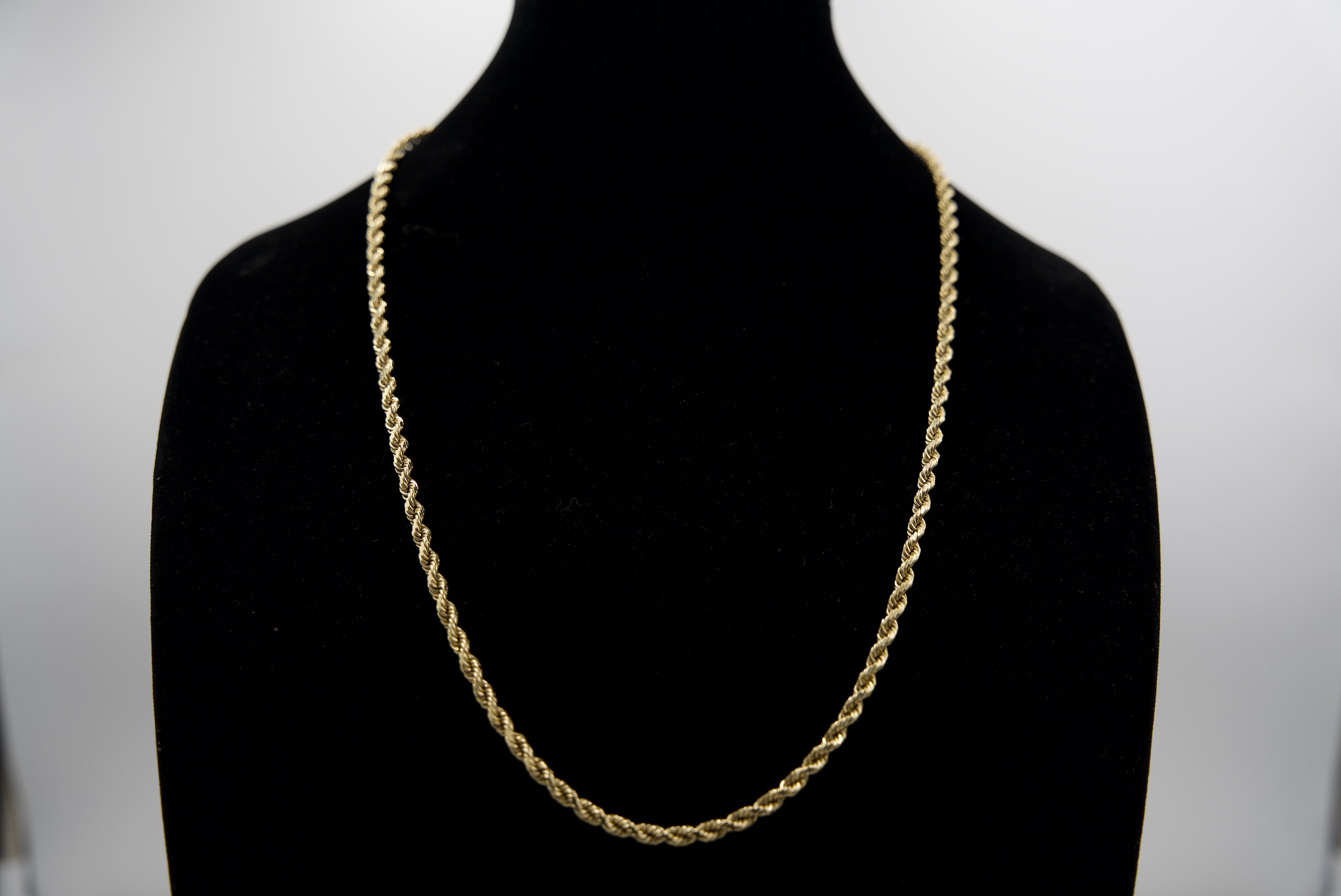 10K Gold Rope Chain 45.2 Grams 28 Inches 4mm