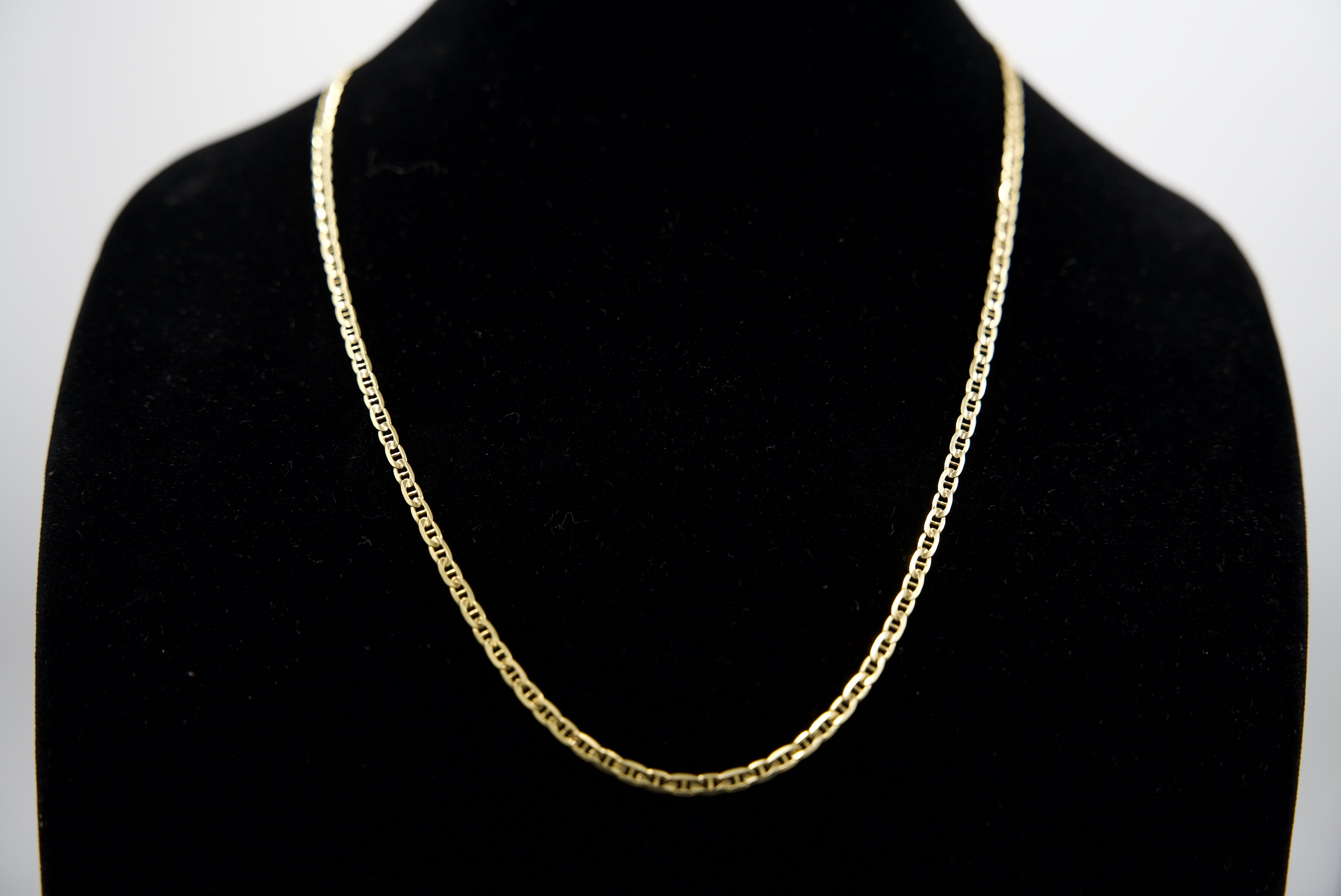 14K Gold Mariner Link Chain 15.5 Grams 26 Inches 3.5mm