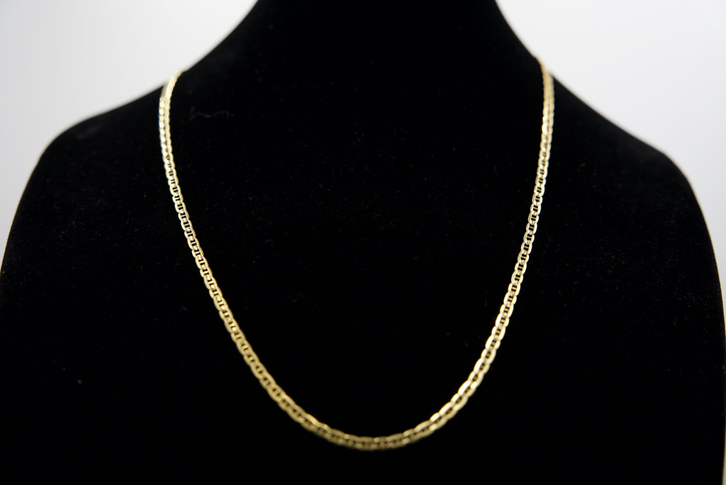 14K Gold Mariner Link Chain 15.5 Grams 26 Inches 3.5mm