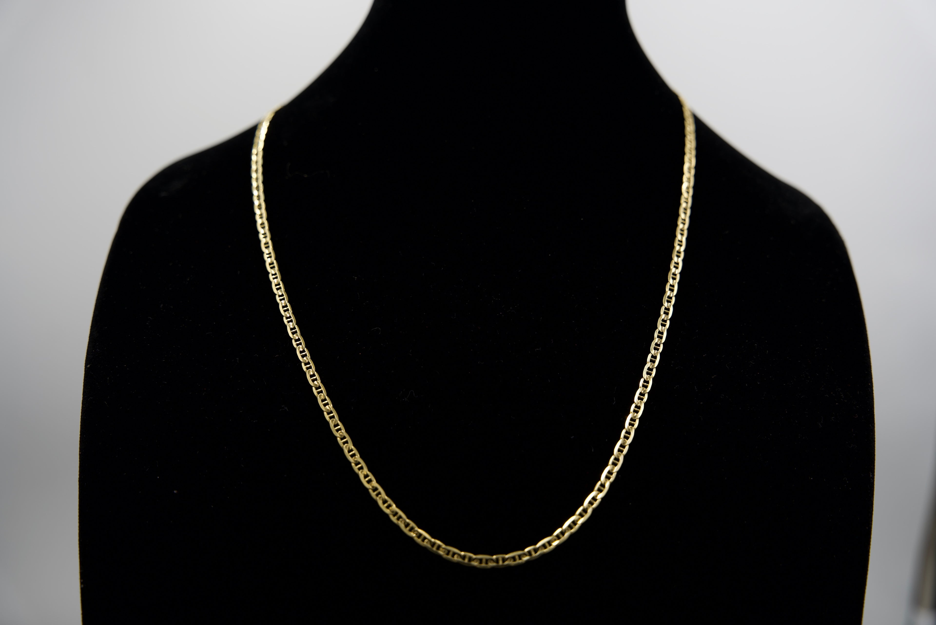 14K Gold Mariner Link Chain 15.5 Grams 26 Inches 3.5mm