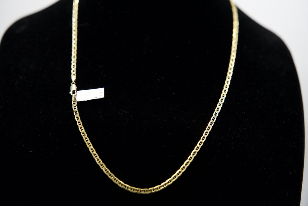 14K Gold Mariner Link Chain 15.5 Grams 26 Inches 3.5mm