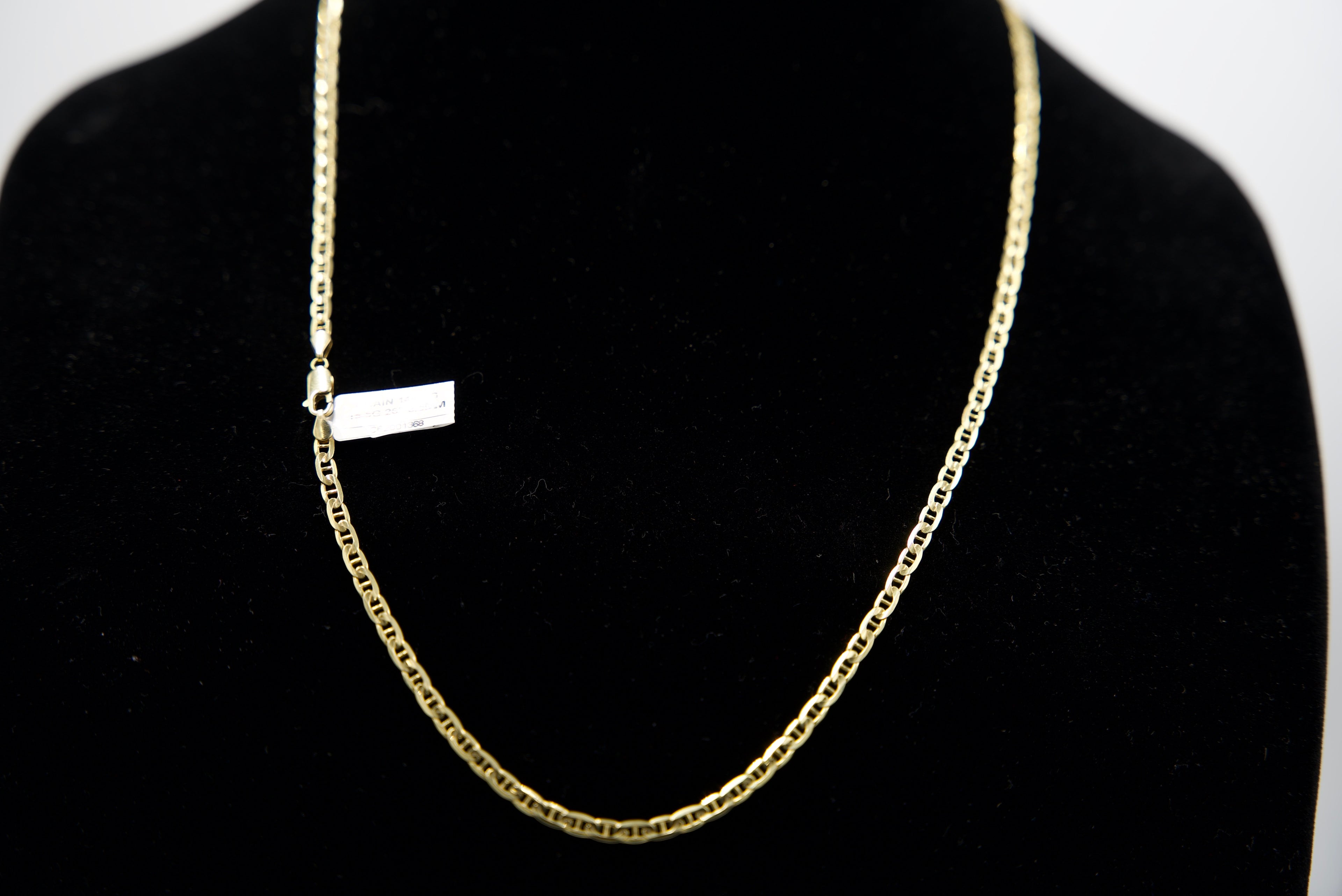 14K Gold Mariner Link Chain 15.5 Grams 26 Inches 3.5mm