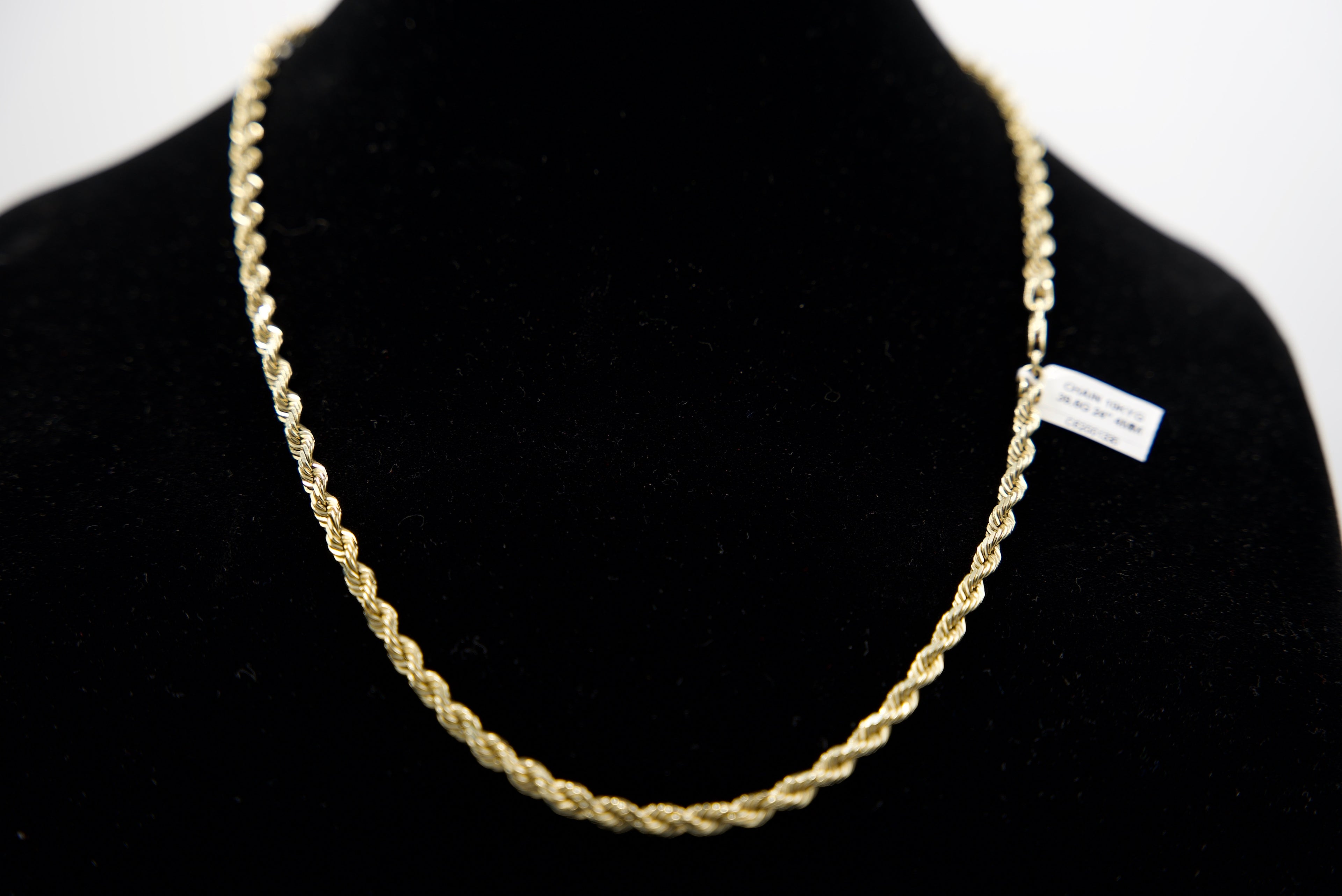 10K Gold Rope Chain 61 Grams 25 Inches 5.25mm