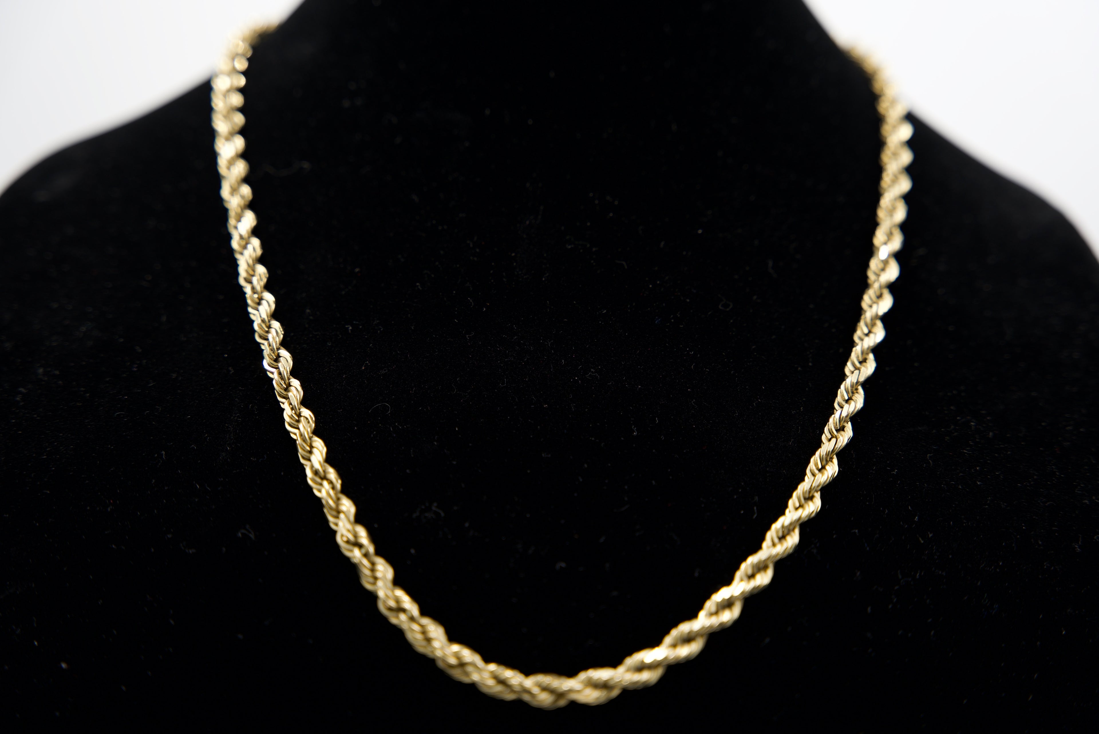 10K Gold Rope Chain 61 Grams 25 Inches 5.25mm