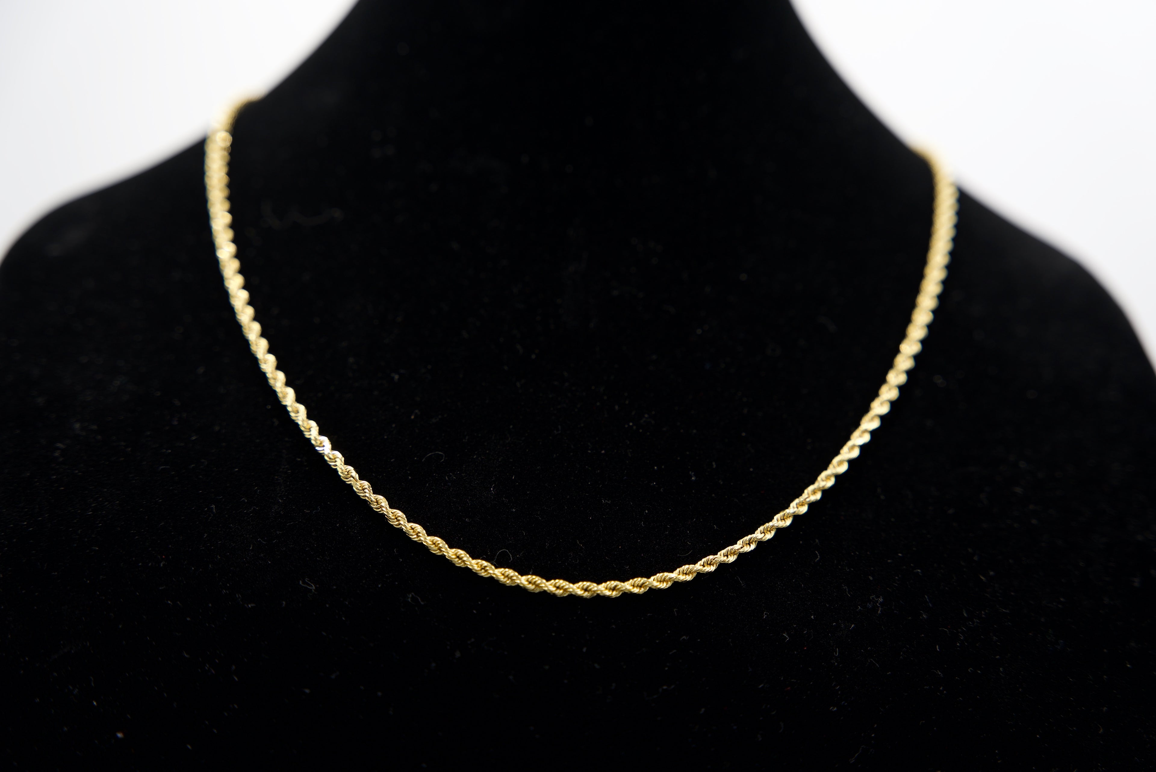 18K Gold Rope Chain 23.1 Grams 24 Inches 3mm