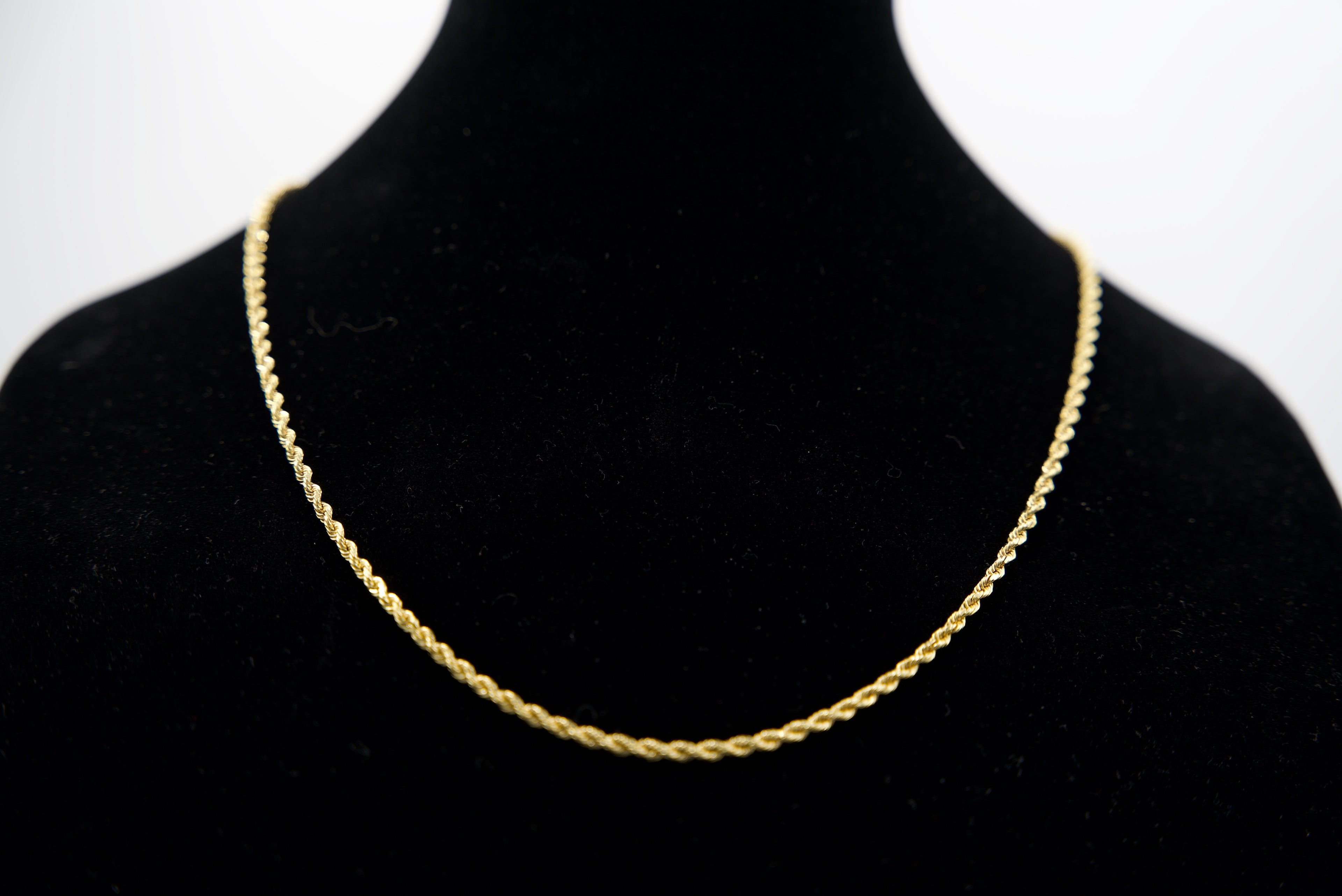 18K Gold Rope Chain 23.1 Grams 24 Inches 3mm