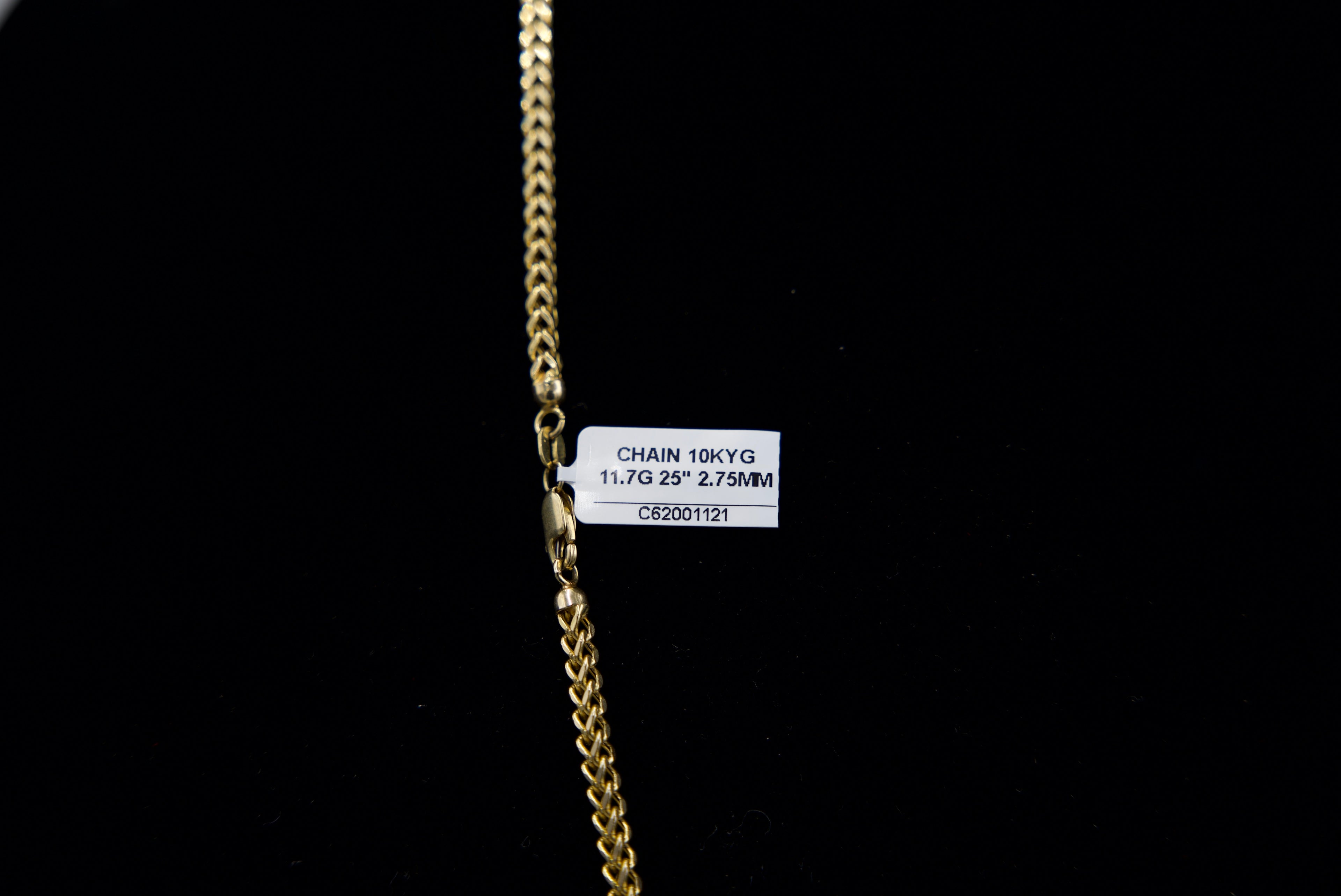 10K Gold Franco Chain 11.7 Grams 25 Inches 2.75mm