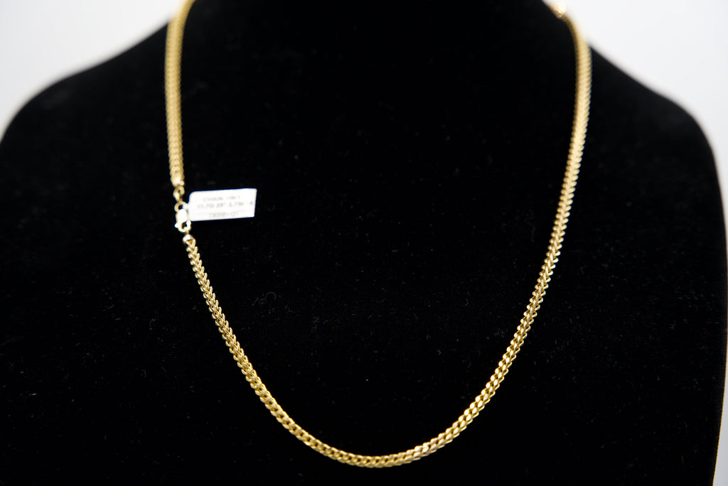 10K Gold Franco Chain 11.7 Grams 25 Inches 2.75mm