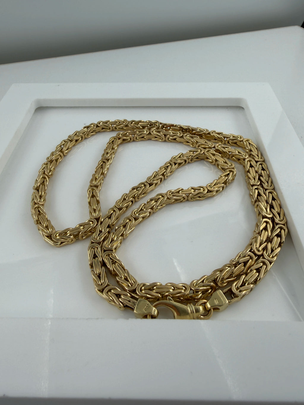 Byzantine Gold Chain 14k 123.9 Grams 31inch - Used Like New