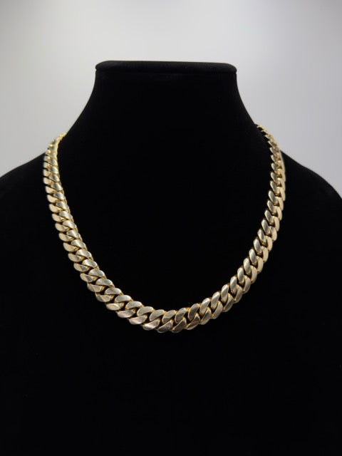 10K Gold Cuban Link Chain – 202.4 Grams | 22” | 12mm