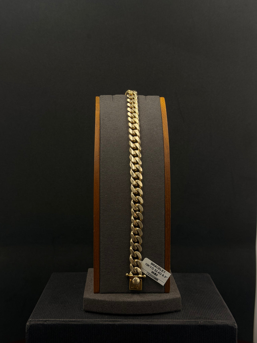 10K Gold Hollow Miami Cuban Link Bracelet – 52.4 Grams | 8.5 Inches | 9mm
