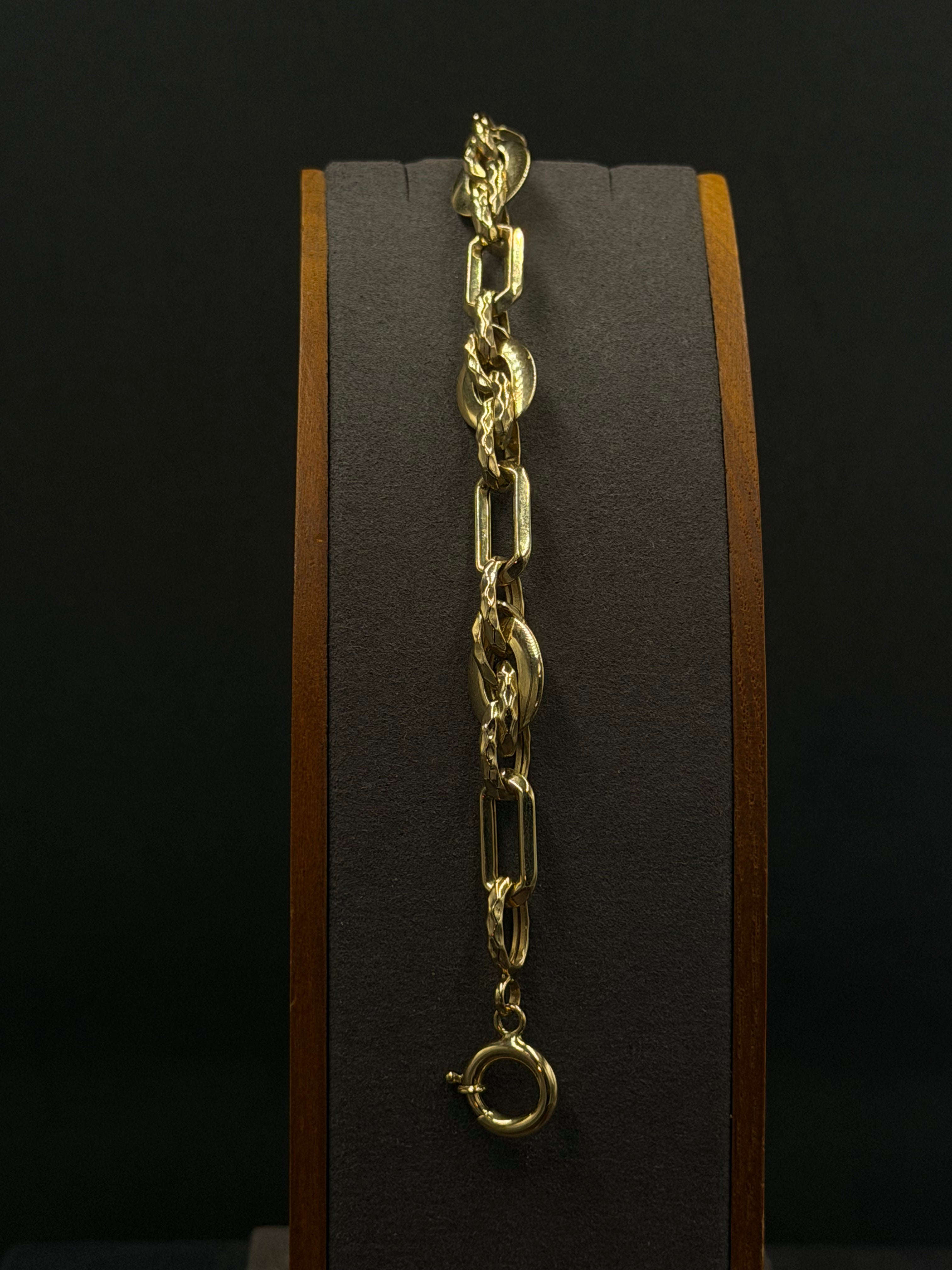 14K Gold Gucci Link Bracelet – 8.3 Grams | 8 Inches | 12.5mm