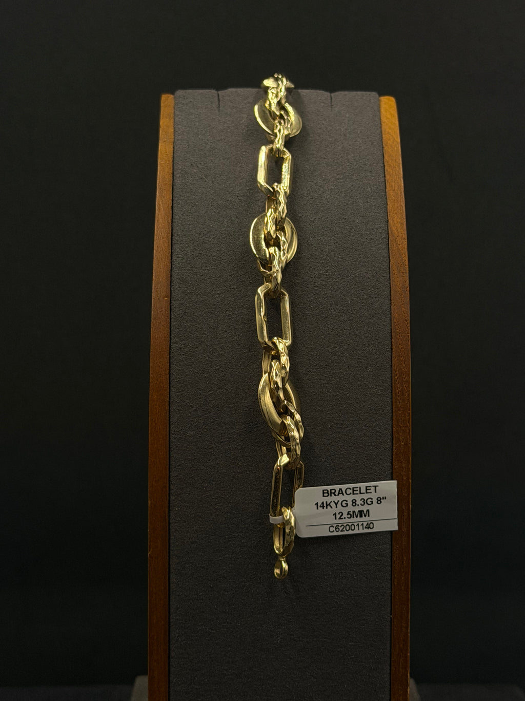 14K Gold Gucci Link Bracelet – 8.3 Grams | 8 Inches | 12.5mm