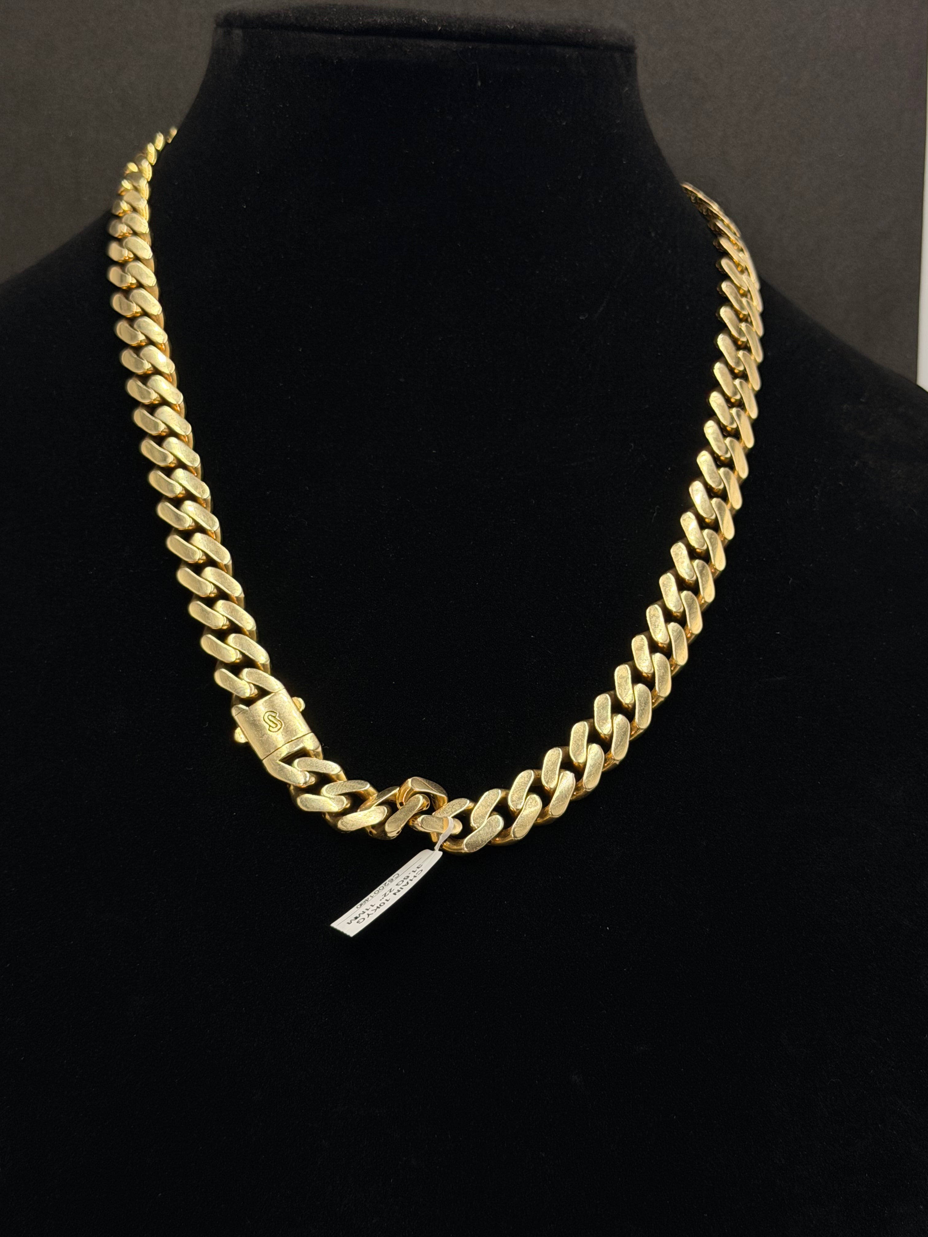 10K Gold Monaco Chain – 31.6 Grams | 22 Inches | 11mm