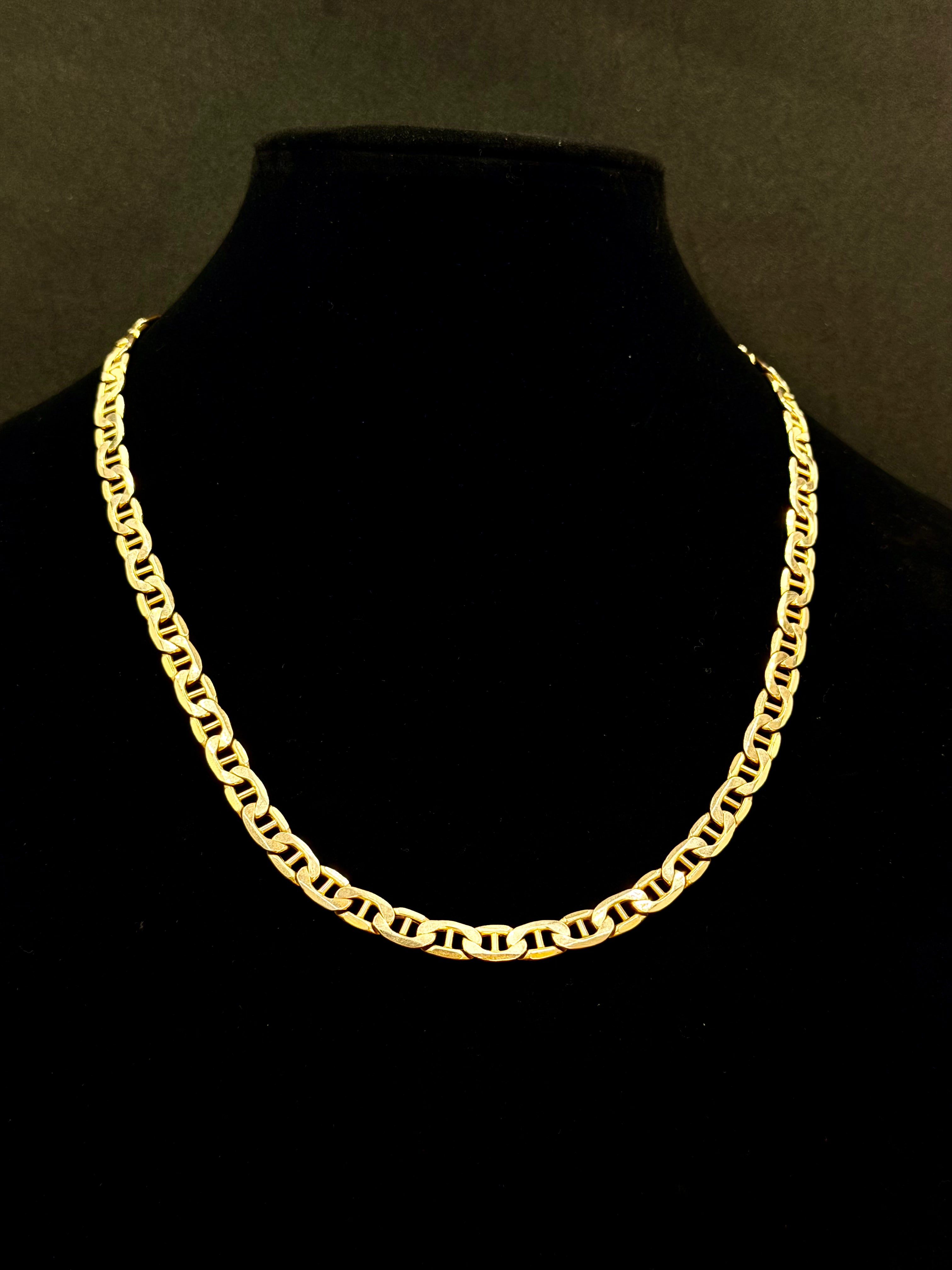 10K Gold Mariner Link Chain 17.2 Grams 22 Inches
