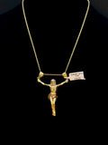 14K Gold Crucifix Pendant 14.9 Grams Detailed Jesus Cross Pendant