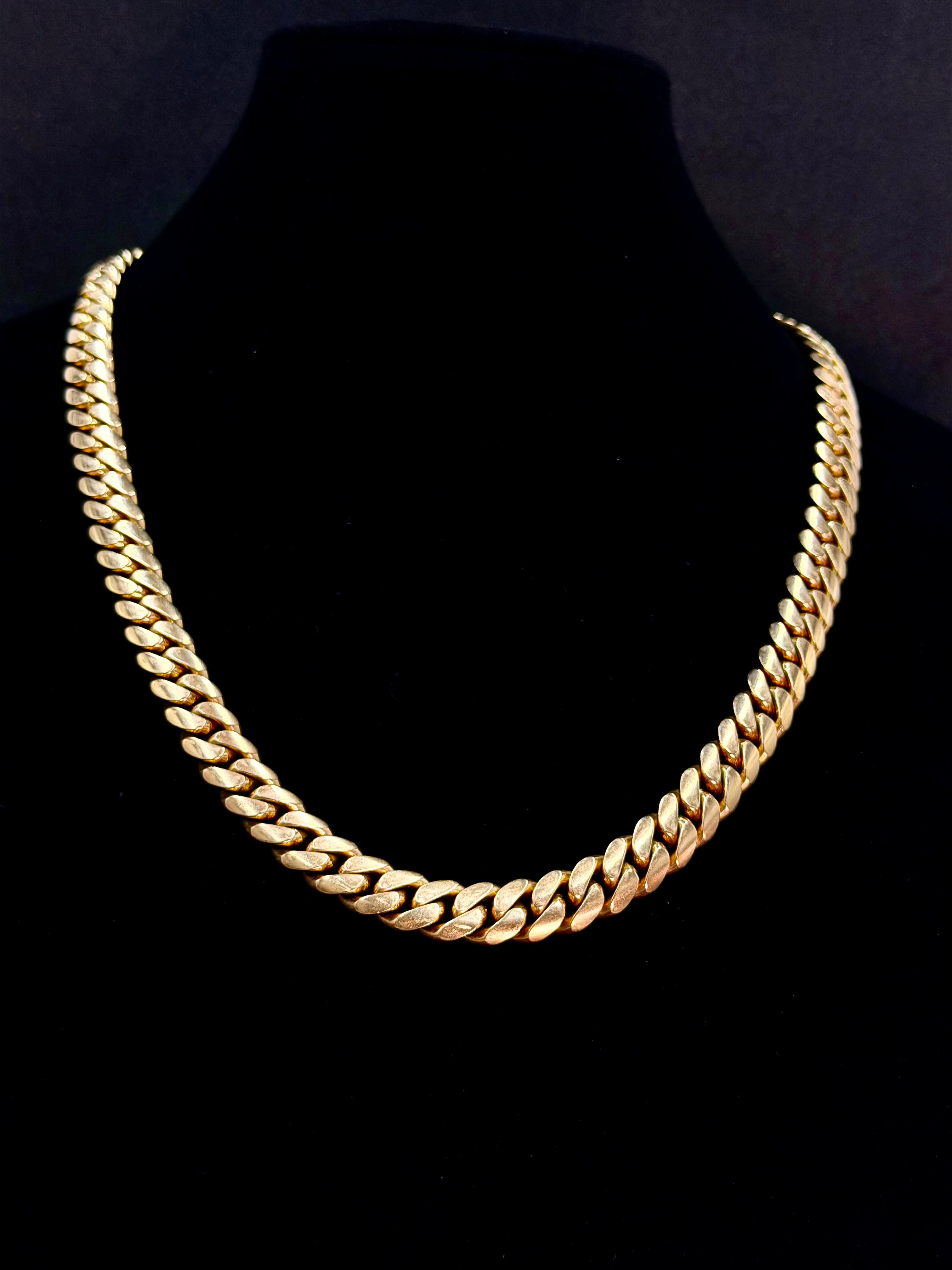 10K Gold Miami Cuban Link Chain 228.4 Grams 26 Inches 11mm