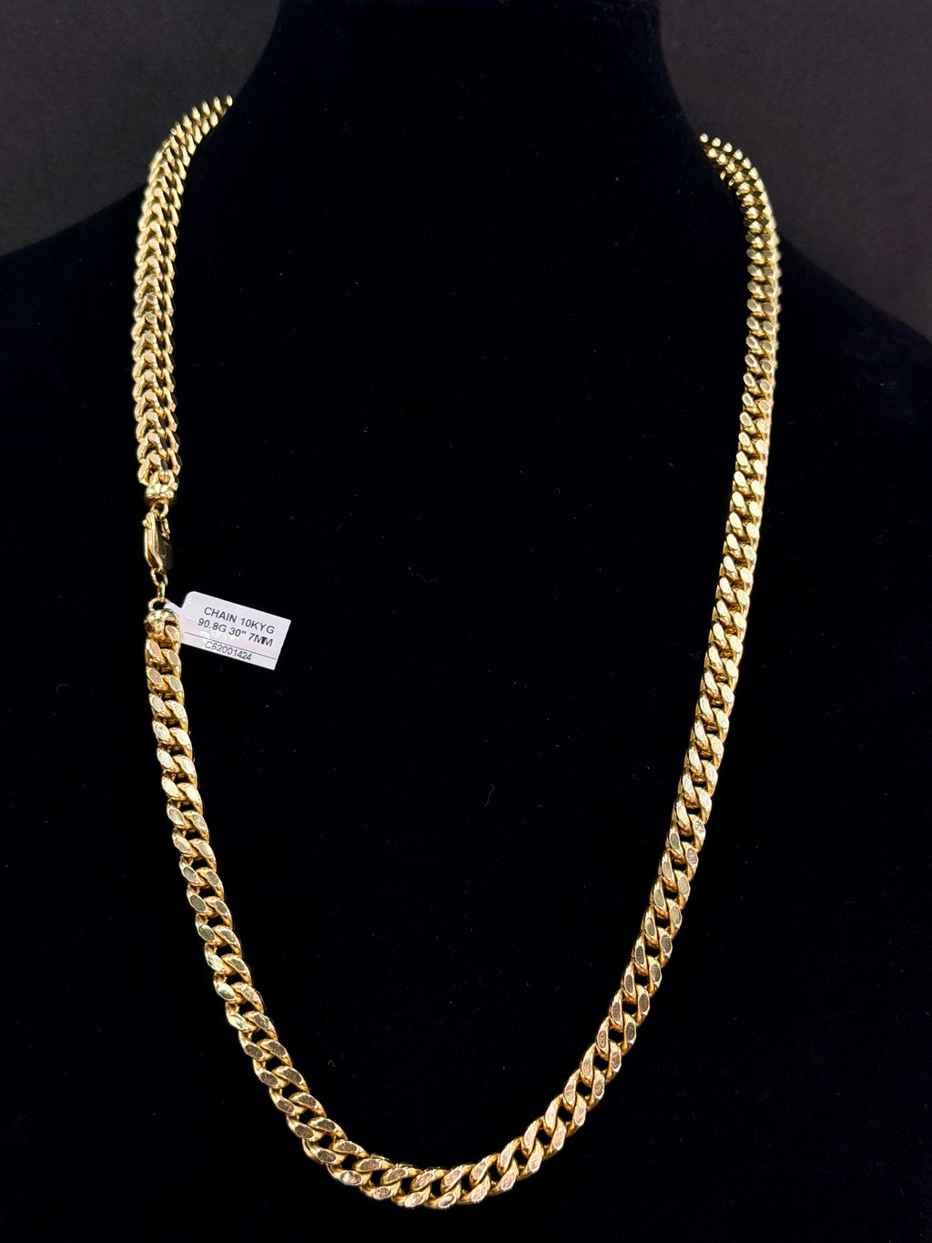10K Gold Figaro Chain – 90.8 Grams | 30 Inches | 7mm