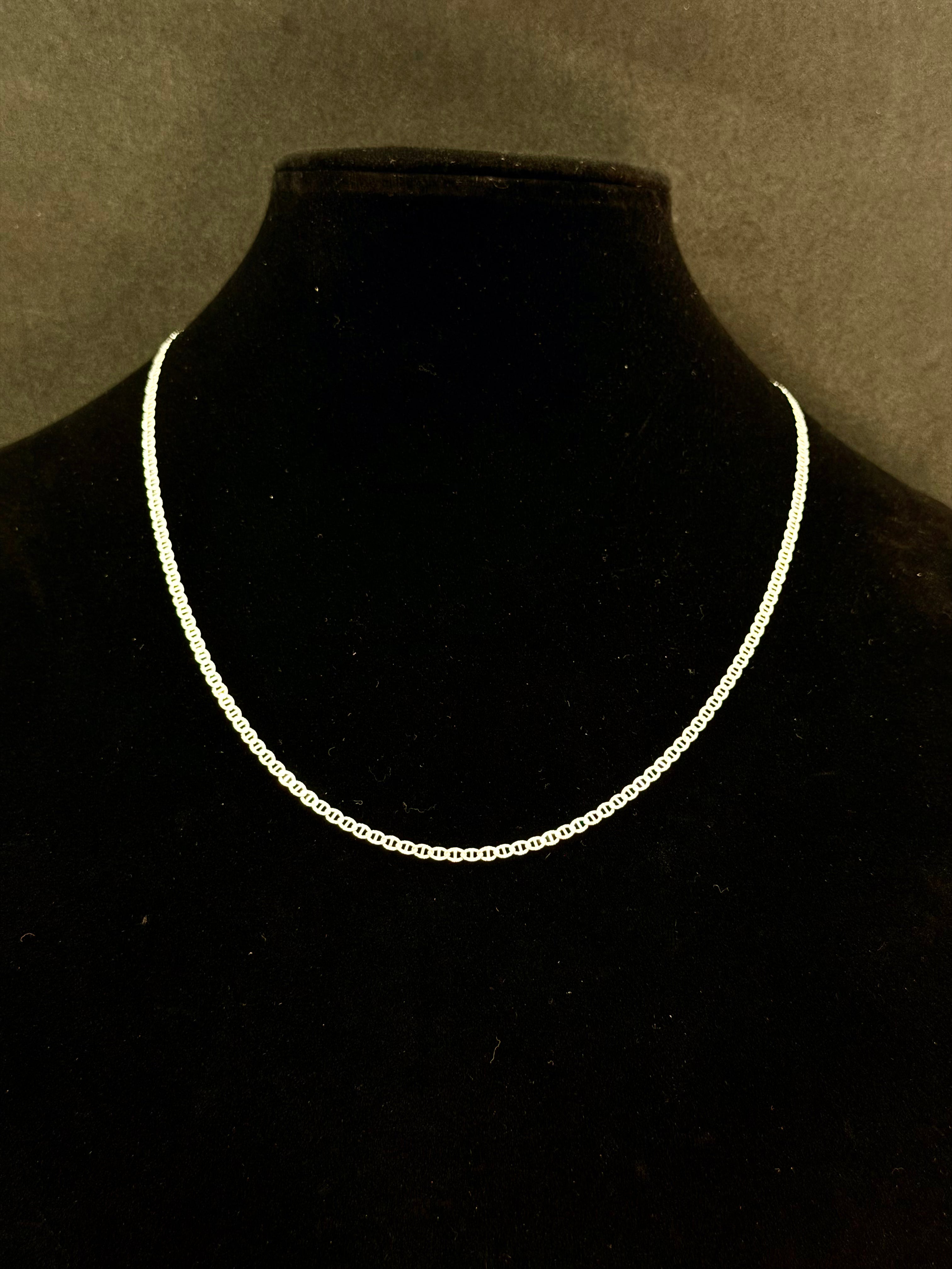 14K White Gold Mariner Chain – 4.7 Grams | 22 Inches | 2.75mm