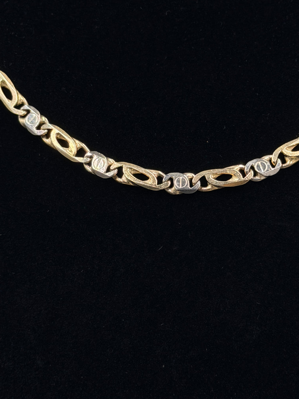 14K Two-Tone Gucci Link Chain – 34 Grams | 20 Inches | 5mm