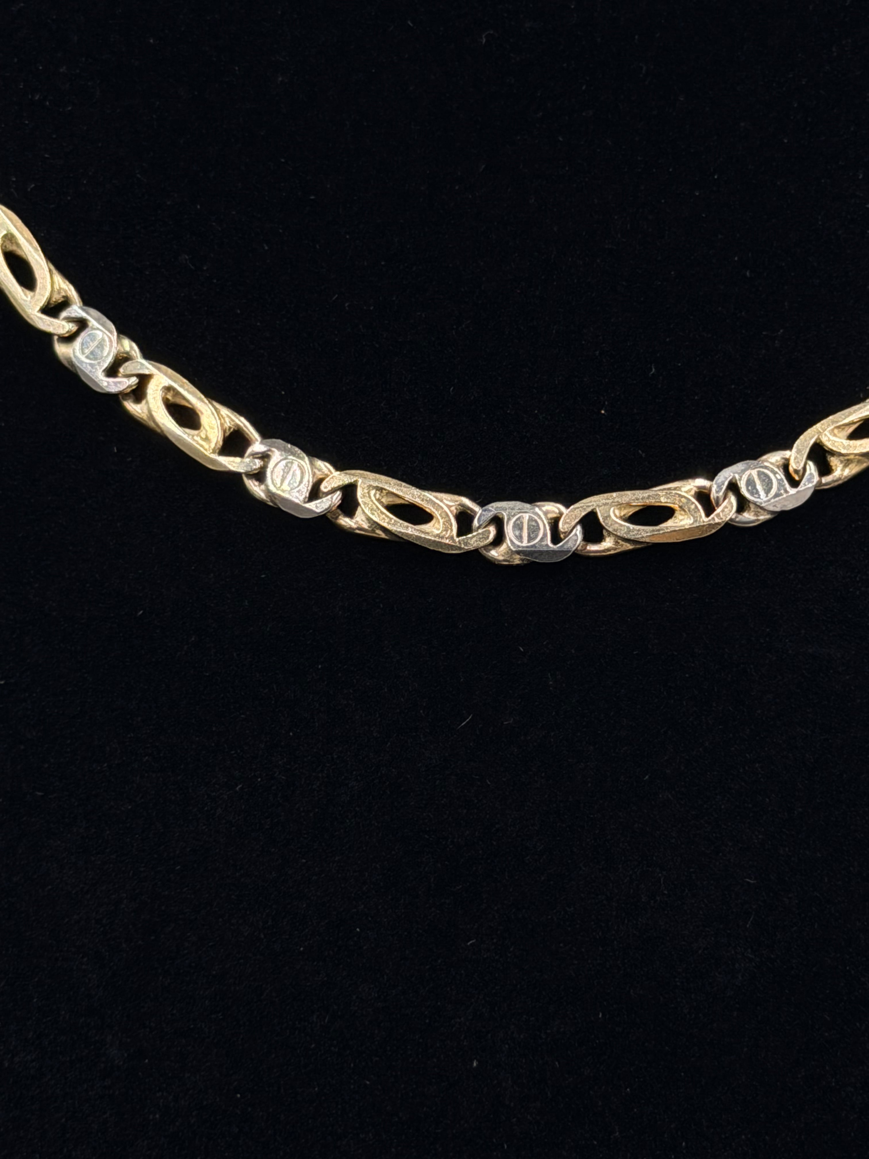 14K Two-Tone Gucci Link Chain – 34 Grams | 20 Inches | 5mm