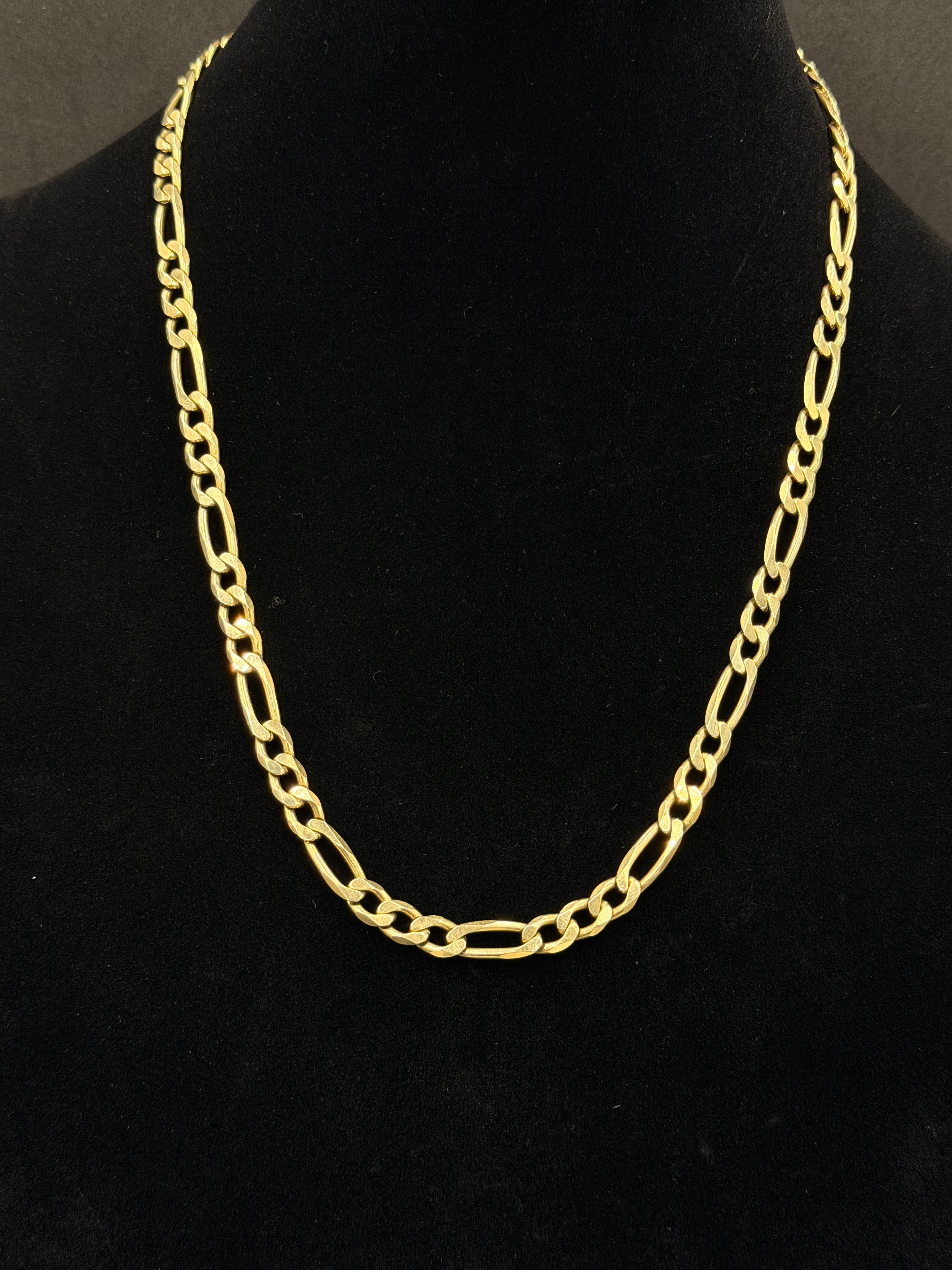 14K Gold Figaro Chain – 51.1 Grams | 22 Inches | 6.5mm