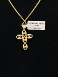 10K Gold Openwork Cross Pendant – 1.3 Grams