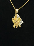 10K Gold Sea Turtle Pendant – 4.9 Grams