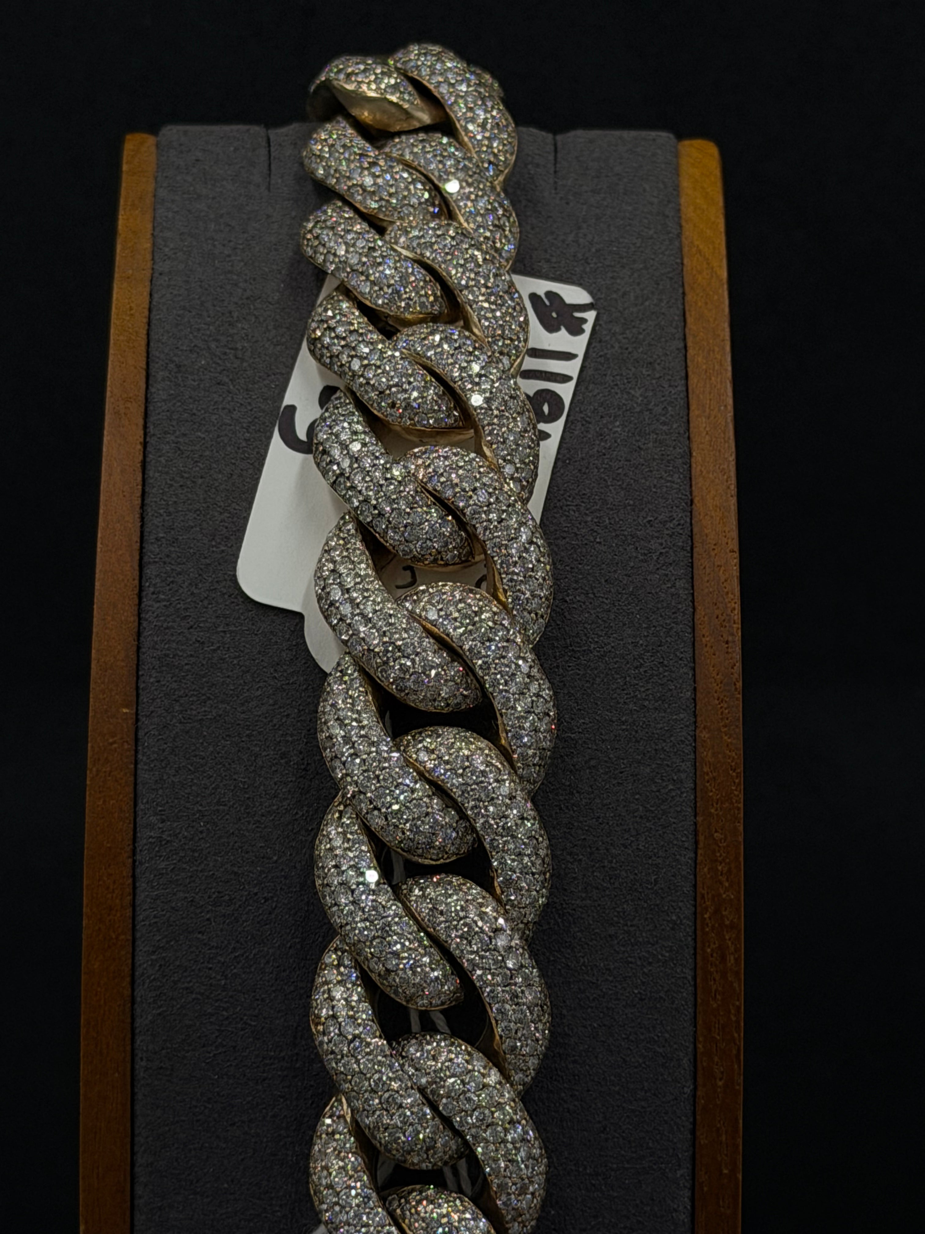 10K Gold Diamond Cuban Link Bracelet – 178.5 Grams | 20mm | 8 Inches
