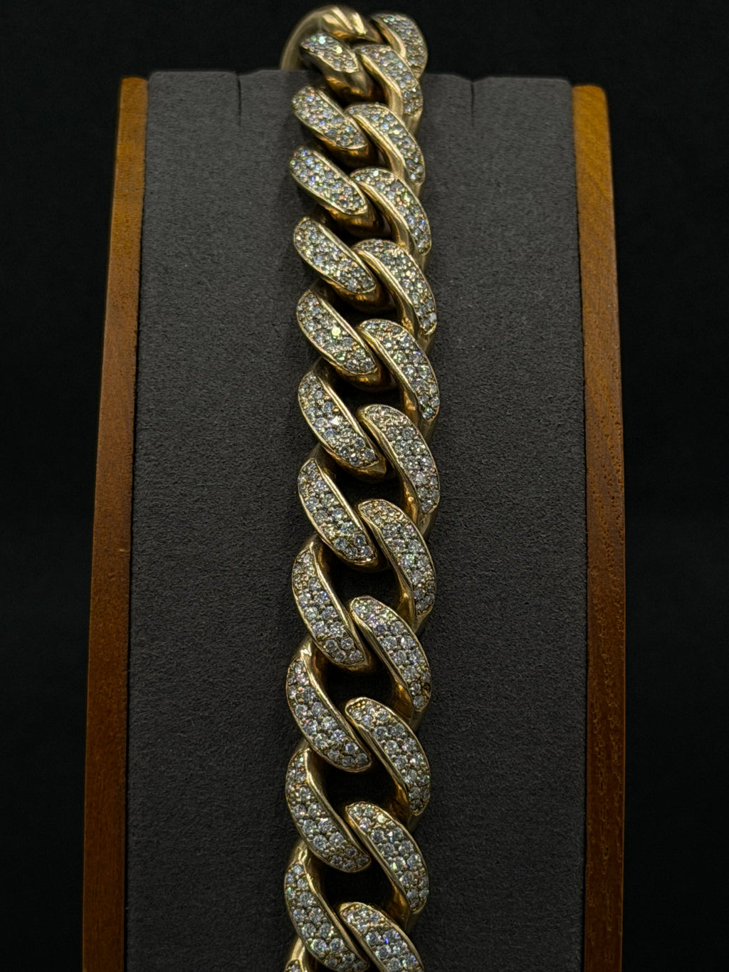 10K Gold Diamond Cuban Link Bracelet – 102.1 Grams | 15mm | 8 Inches
