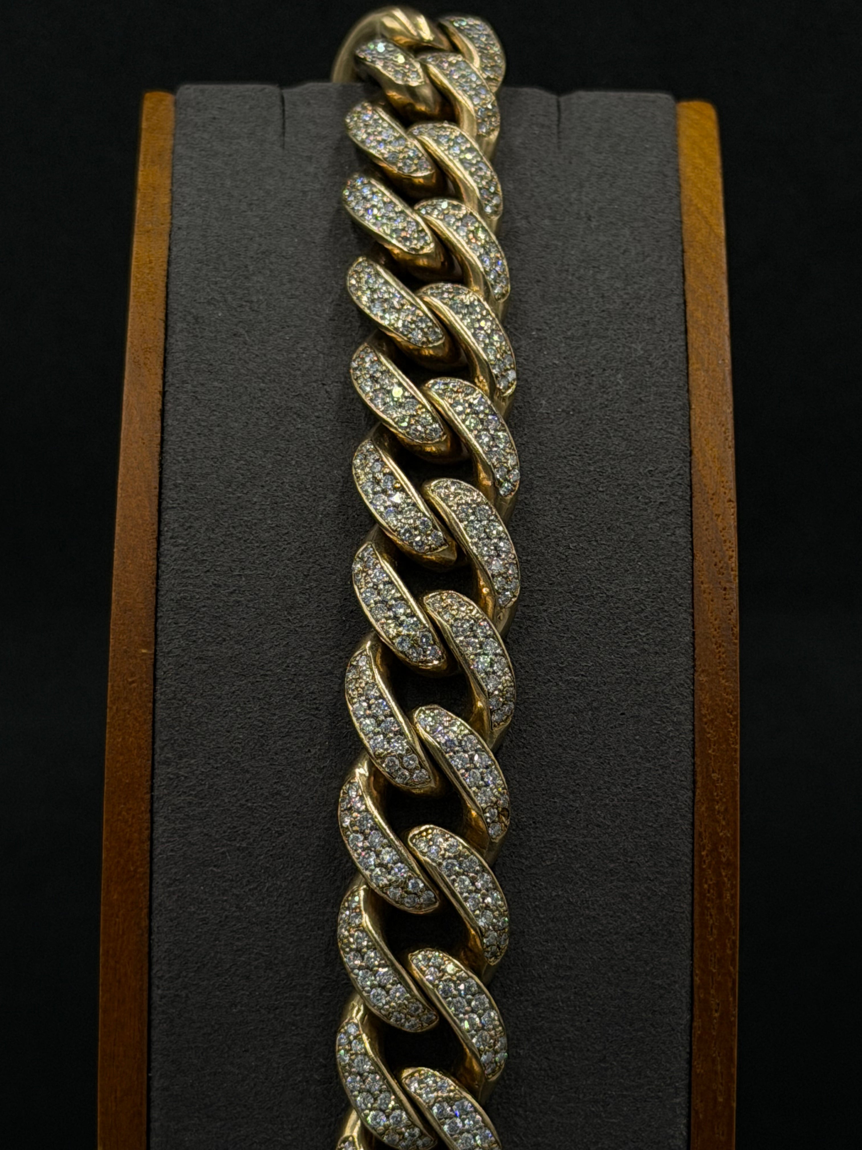 10K Gold Diamond Cuban Link Bracelet – 102.1 Grams | 15mm | 8 Inches
