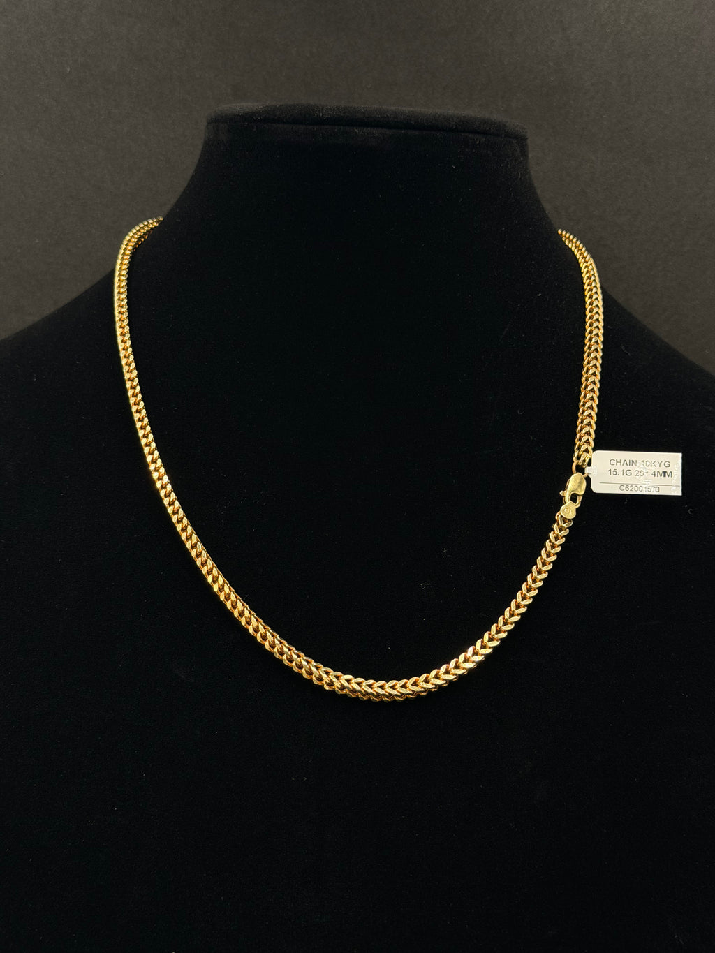 10K Gold Franco Chain – 15.1 Grams | 20 Inches | 4mm