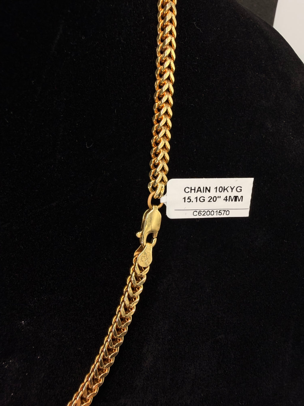 10K Gold Franco Chain – 15.1 Grams | 20 Inches | 4mm