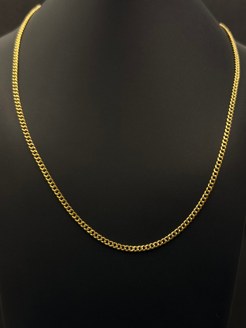 10K Yellow Gold Cuban Link Chain 20” 3mm 4.4 Grams