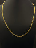 10K Yellow Gold Cuban Link Chain 20” 3mm 4.4 Grams