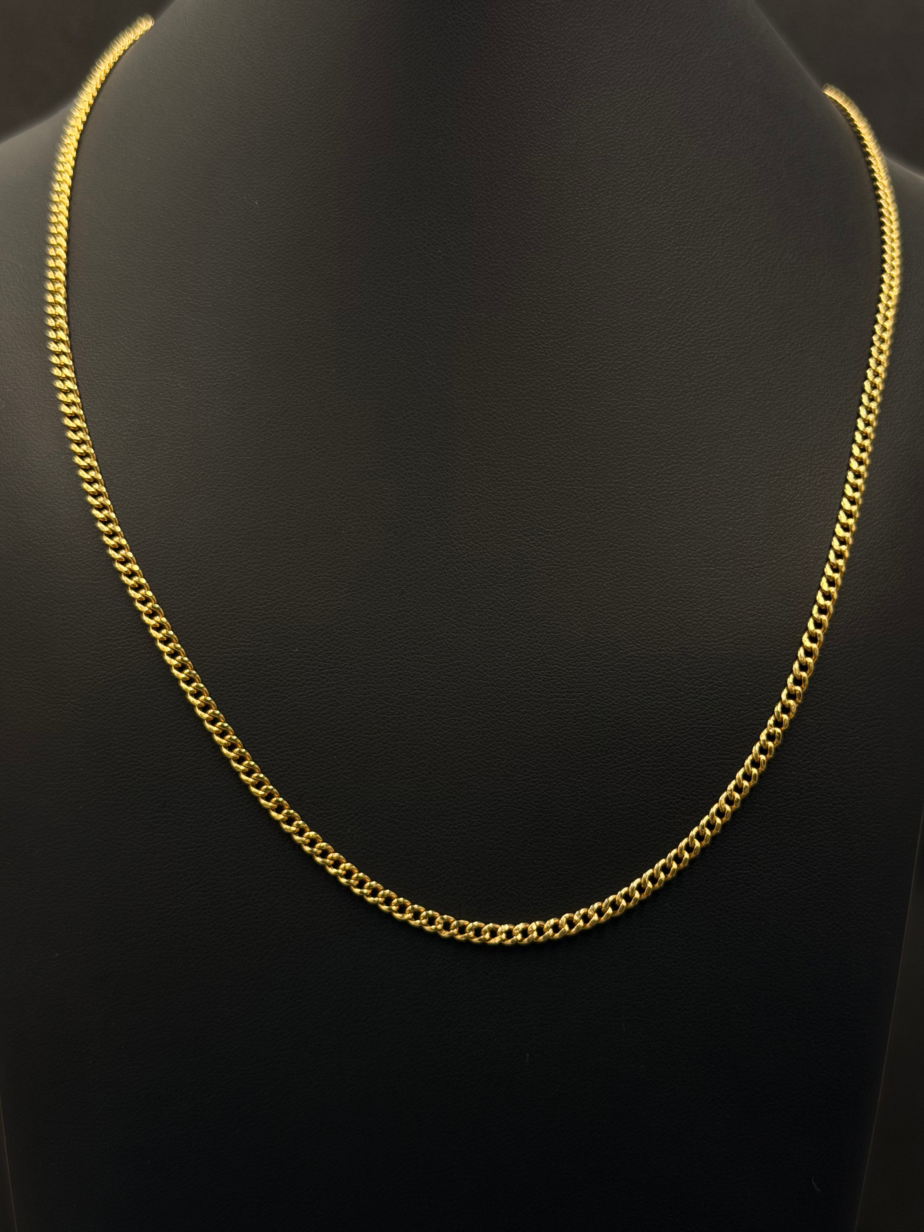 10K Yellow Gold Cuban Link Chain 20” 3mm 4.4 Grams