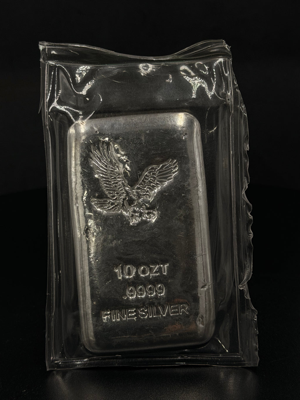 10 oz .9999 Fine Silver Bar – Eagle Design