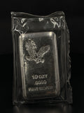 10 oz .9999 Fine Silver Bar – Eagle Design