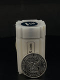 APMEX MintDirect sealed tube containing 20 one-ounce .999 fine silver coins for a total of 20 Troy Ounces of investment-grade silver bullion.