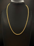 10K Yellow Gold Rope Chain 18” 3.5mm 22.7 Grams