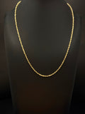 10K Yellow Gold Rope Chain 20” 2mm 7.4 Grams